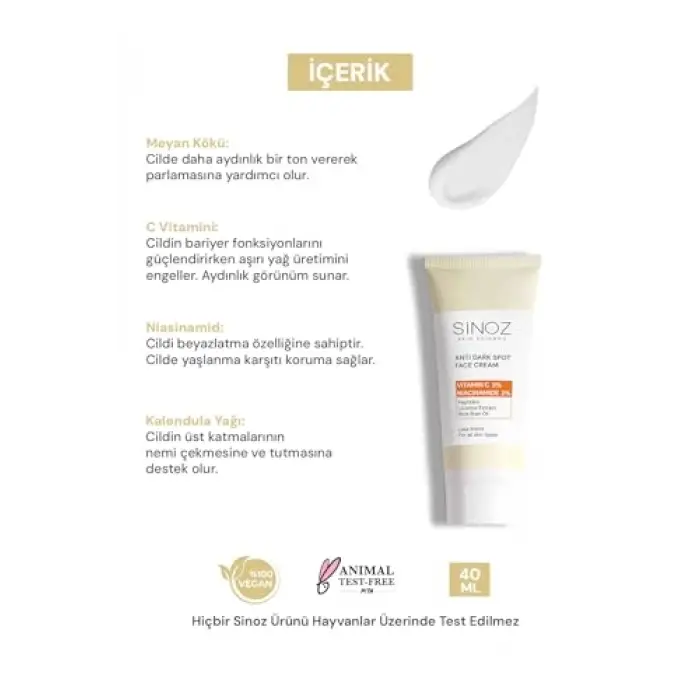 Leke Kremi (Vitamin C 3% Niacinamide 2%) 40 ml
