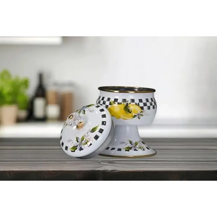 Lemon Emaye Ayaklı Şekerlik