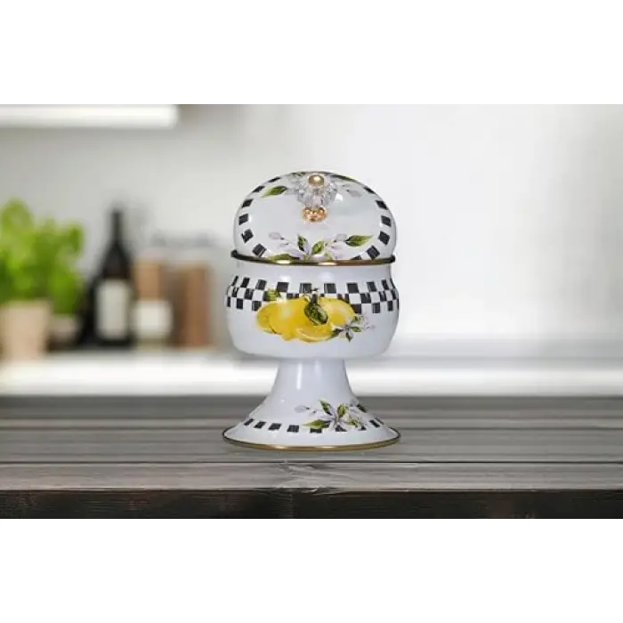 Lemon Emaye Ayaklı Şekerlik