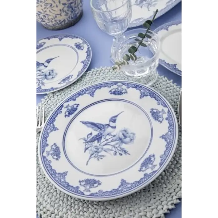 Leonberg Blu Rhapsody 26 Parça Yemek Takımı