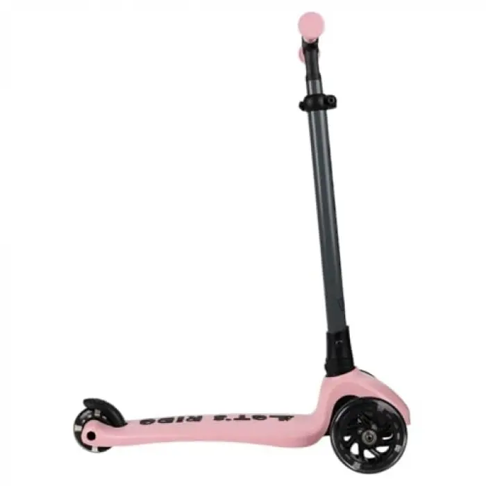 Lets Ride 3 Tekerlekli Katlanabilir Işıklı Scooter Pembe