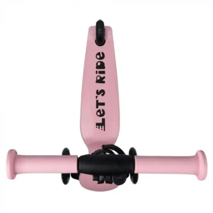 Lets Ride 3 Tekerlekli Katlanabilir Işıklı Scooter Pembe
