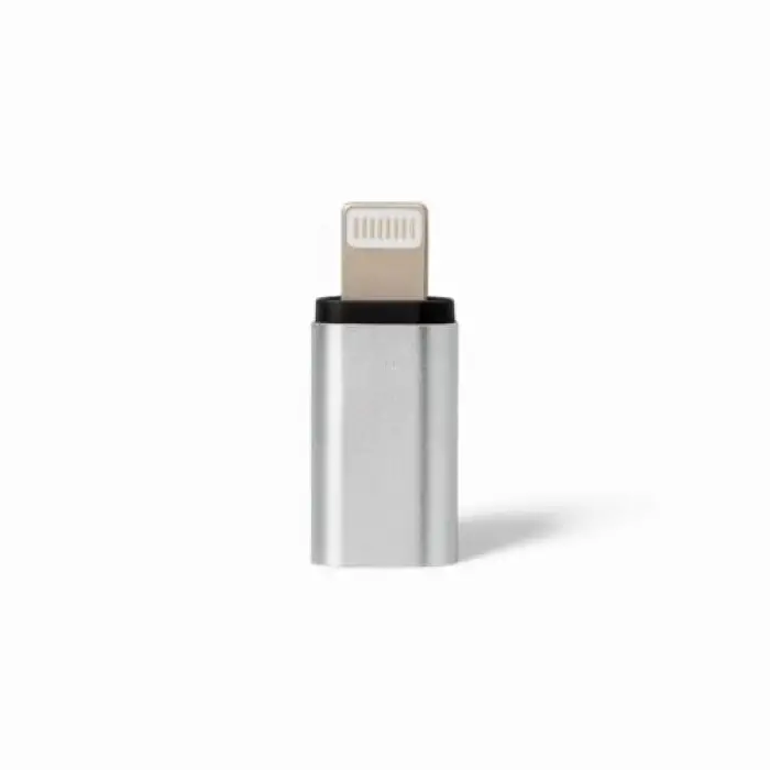 Lightningdan Type-Cye Dönüştürücü Adaptör, iPhone ve iPad Uyumlu, Gümüş Renk