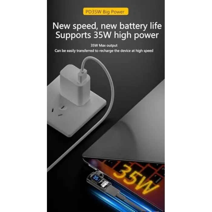 Lightning - Type-C 35W Mini OTG Dönüştürücü