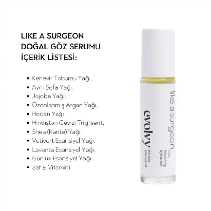 Like A Surgeon Doğal Göz Serumu