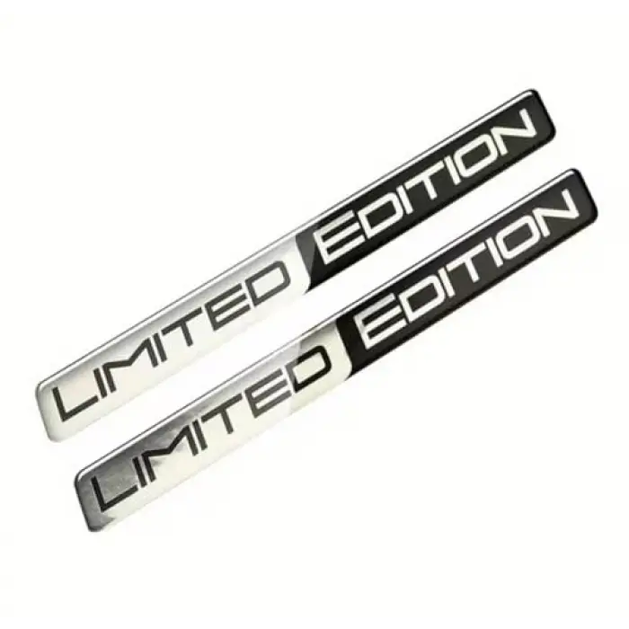 Limited Edition Silver 3D Sticker
