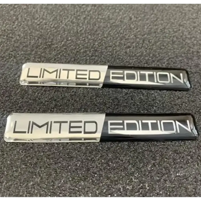 Limited Edition Silver 3D Sticker