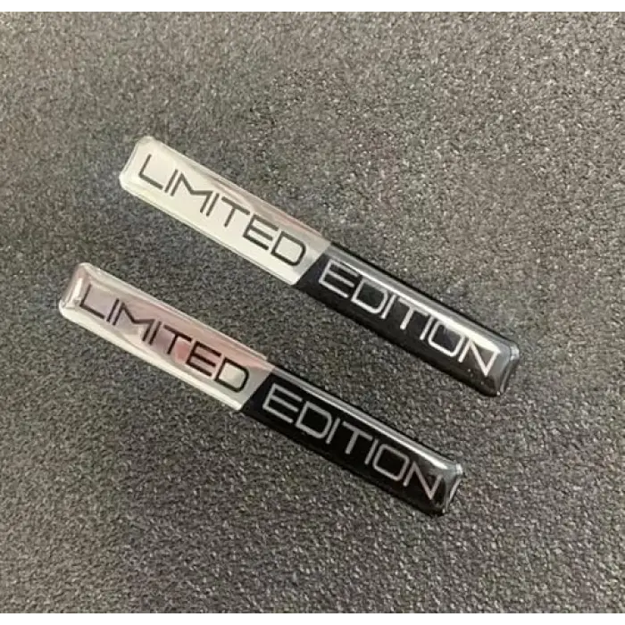 Limited Edition Silver 3D Sticker