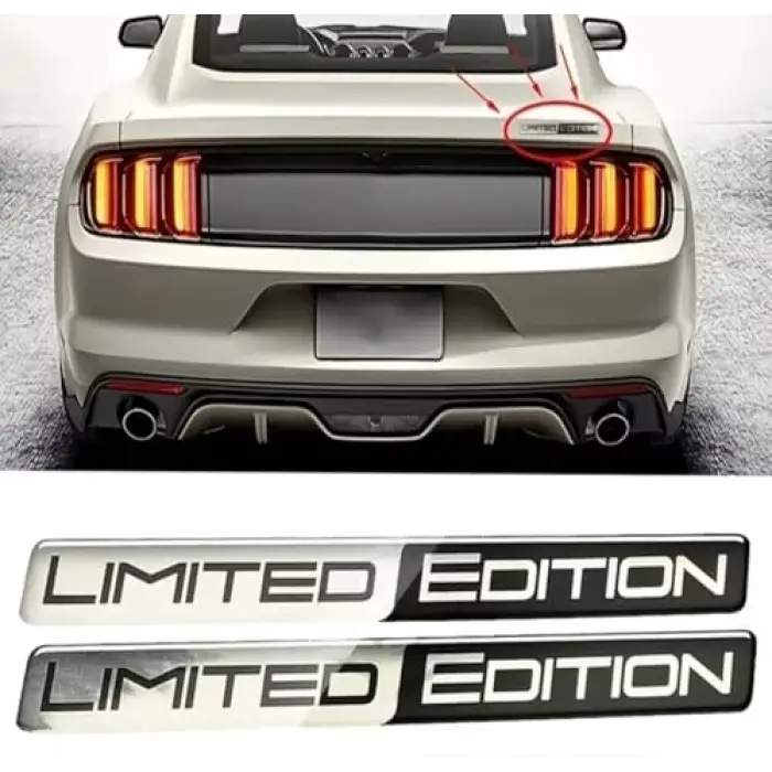 Limited Edition Silver 3D Sticker