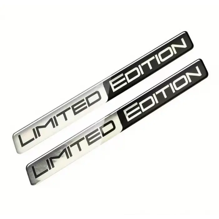 Limited Edition Silver 3D Sticker