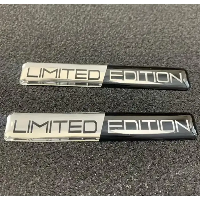 Limited Edition Silver 3D Sticker
