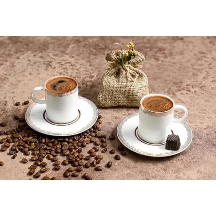 Limoges Rosehip 2 Kişilik Kahve Takımı 85cc
