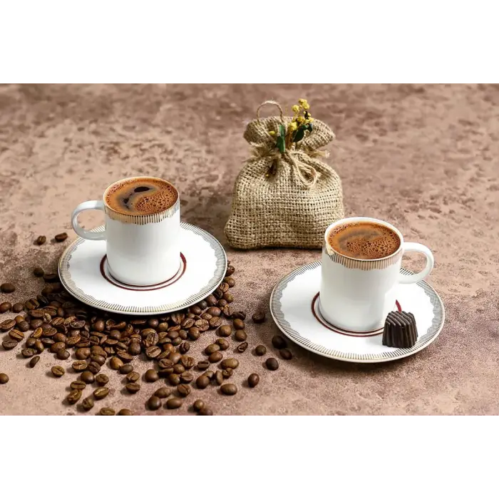 Limoges Rosehip 2 Kişilik Kahve Takımı 85cc