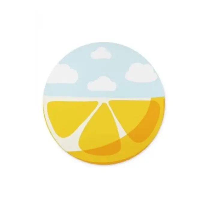 Limon Desenli Yuvarlak Mousepad 20 x 20 cm