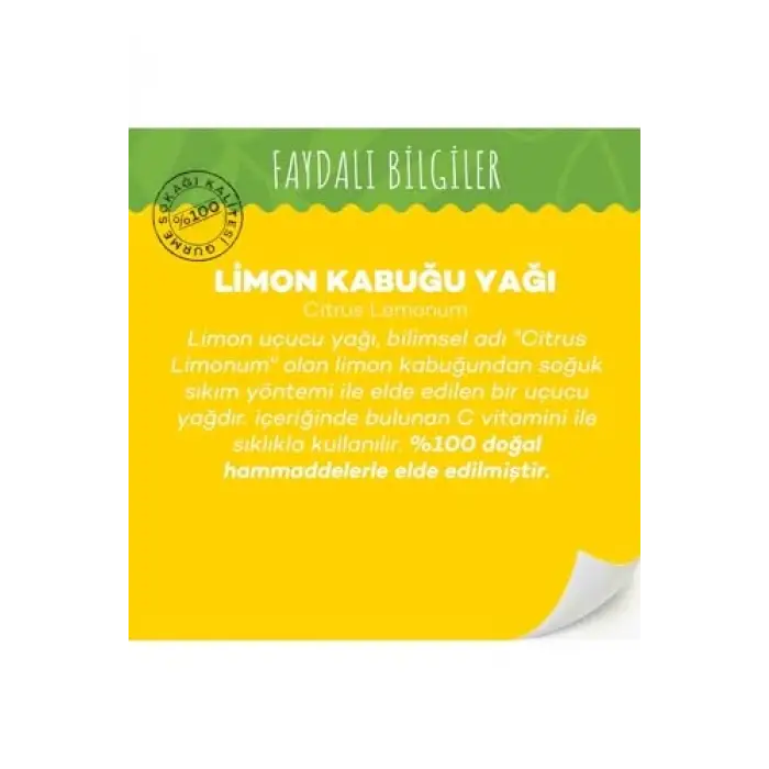 Limon Kabuğu Yağı 10 Ml