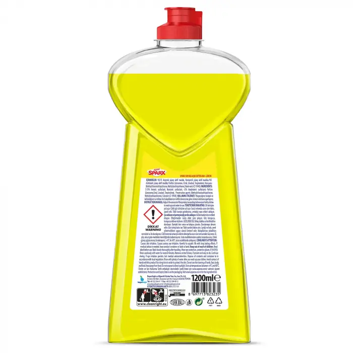 Limon Kokulu Sıvı Bulaşık Deterjanı, 1200 Ml