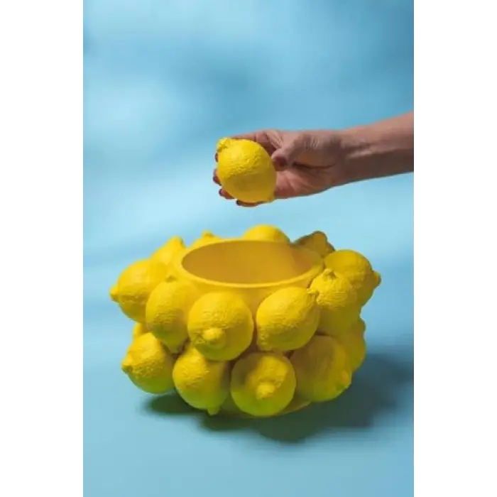Limon Yatay Silikon Mum Kalıbı