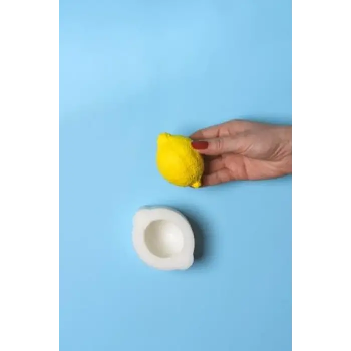 Limon Yatay Silikon Mum Kalıbı