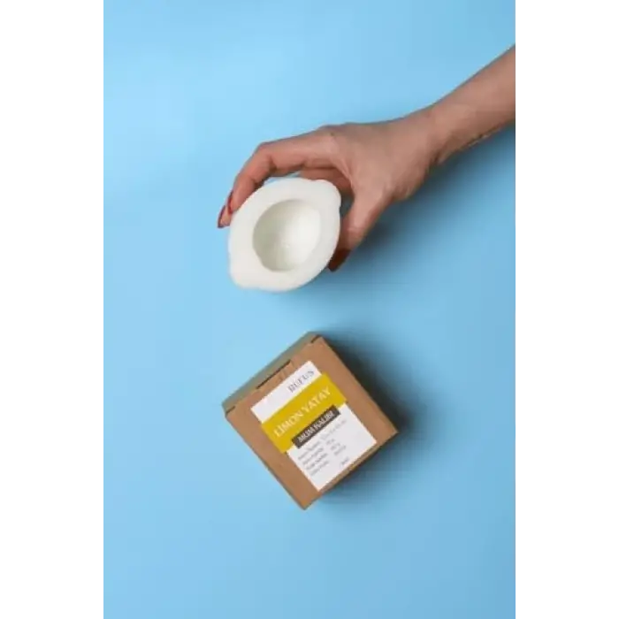 Limon Yatay Silikon Mum Kalıbı