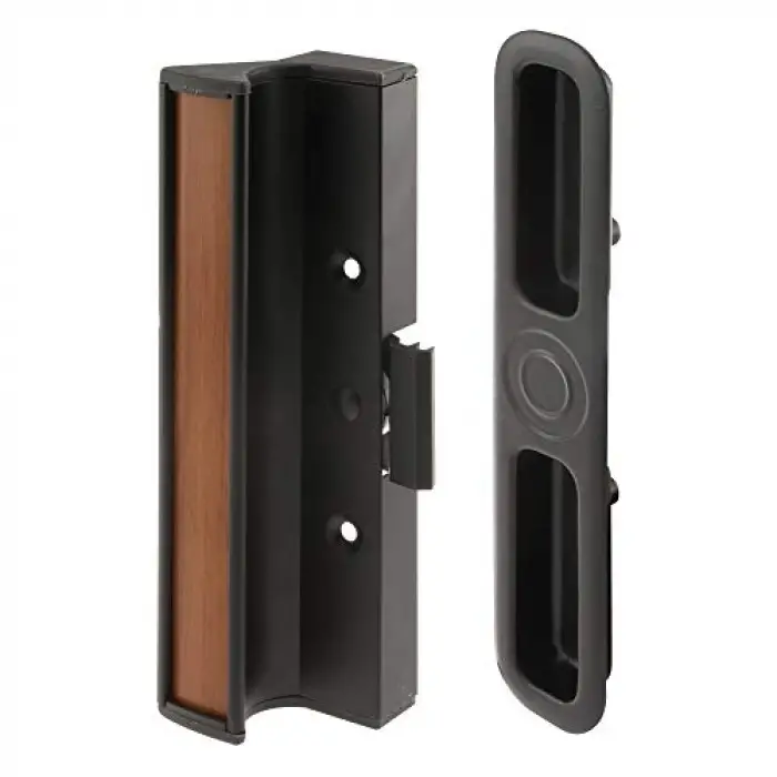 Line ürünler C 1201 sürgülü kapı kulp seti, siyah