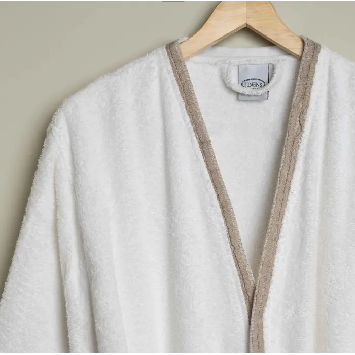 Linens Vesso Bambu S/M Bornoz Seti Ekru
