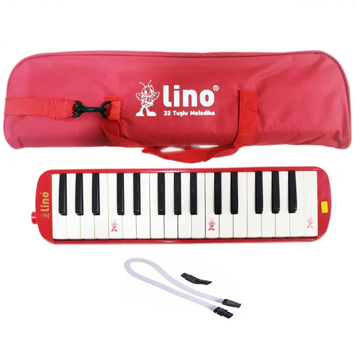 LİNO MELODİKA 32 TUŞLU BEZ ÇANTA KIRMIZI