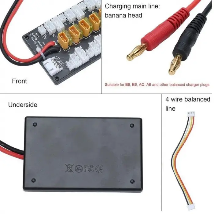 Lipo Pil Paralel Şarj Adaptörü XT30 1S-3S