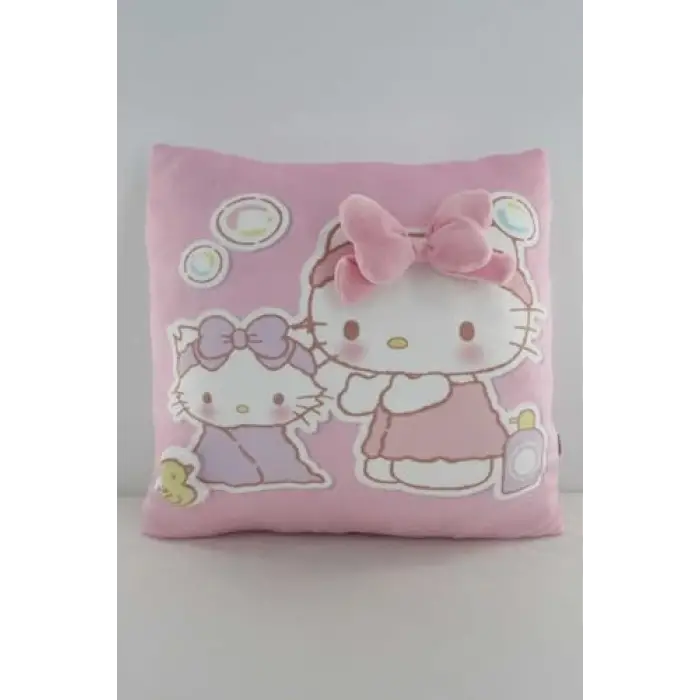 Lisanslı Hello Kitty 3D Baskılı Kare Yastık, 2022044410100