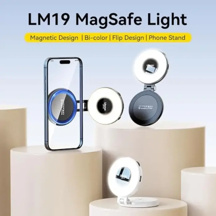 LM19 MagSafe LED Selfie Ring Light, Beyaz, L015