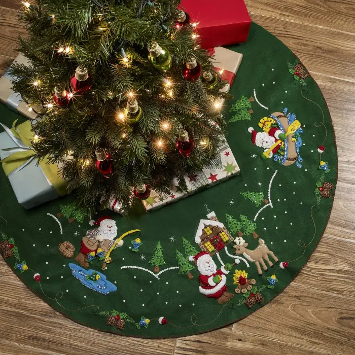 Lodge Santa Felt Applique Kit