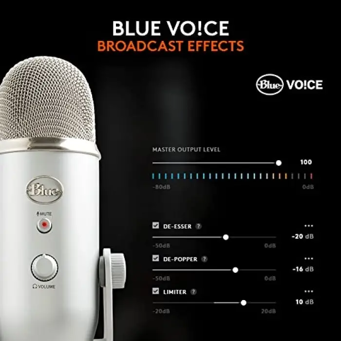 Logitech Blue Yeti USB Microphone - Silver