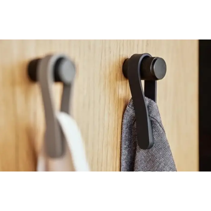 Loop Manyetik Havlu Klipsi, 9 cm, 2 adet, Siyah