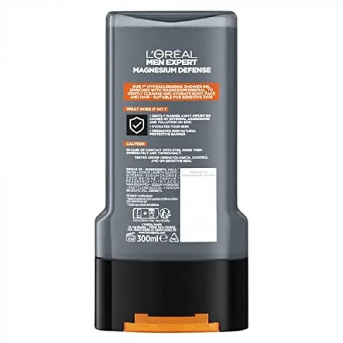 LOREAL MEN EXPERT DUŞ JELİ MAGNESİUM DEFENCE 300ML