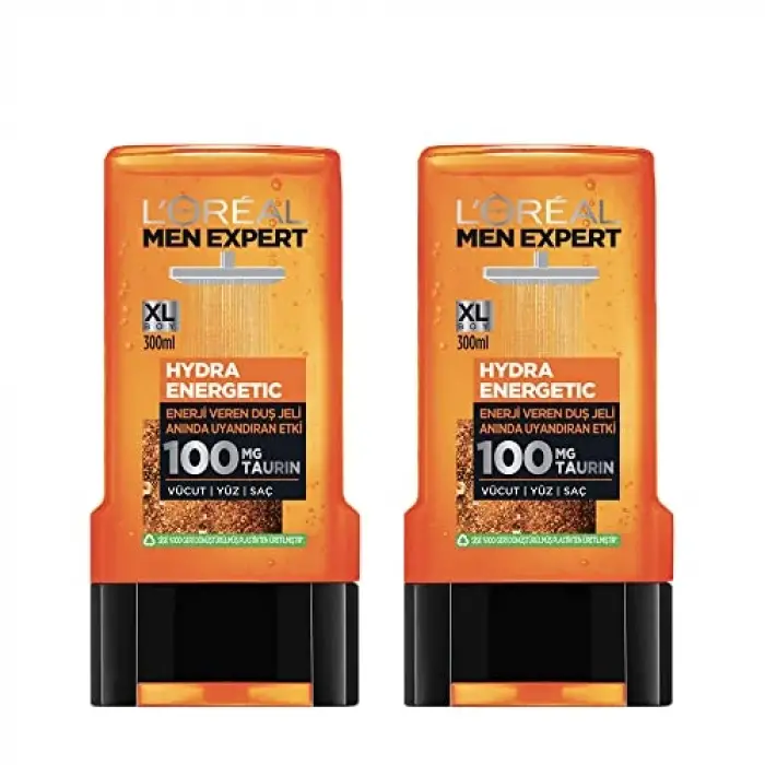 L’Oréal Paris 2li Men Expert Hydra Energetic Taurin İçeren Duş Jeli
