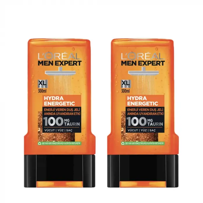 L’Oréal Paris 2li Men Expert Hydra Energetic Taurin İçeren Duş Jeli