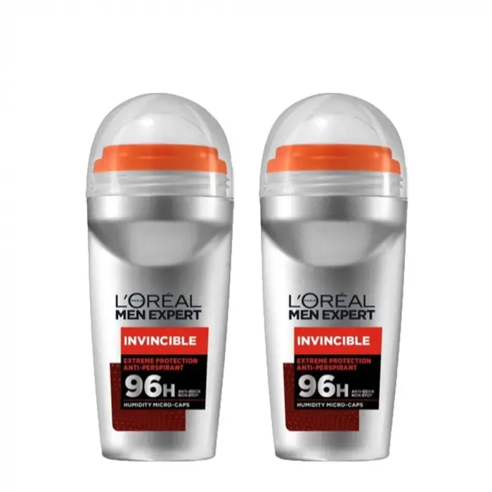 L’Oréal Paris 2li Men Expert Invincible Anti Perspirant Roll On (2 x 50 ml)