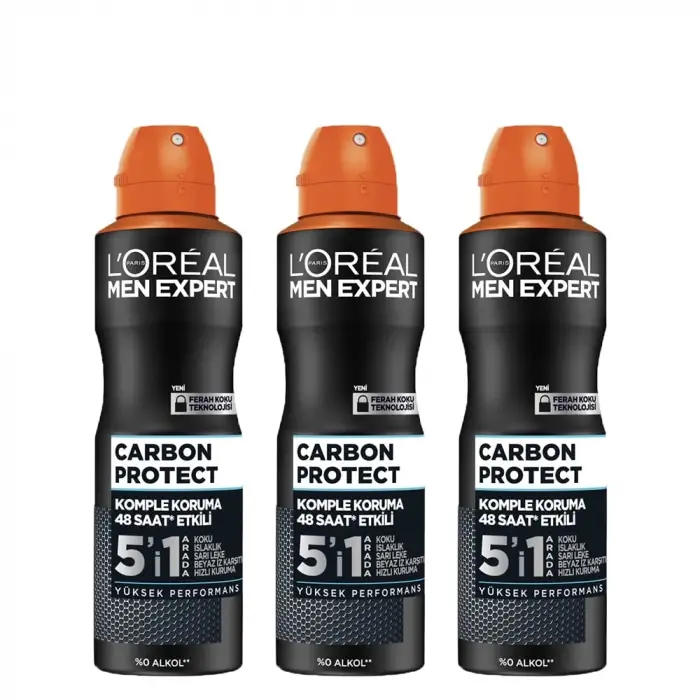 L’Oréal Paris 3lü Men Expert Carbon Protect Anti-Perspirant Deodorant Seti