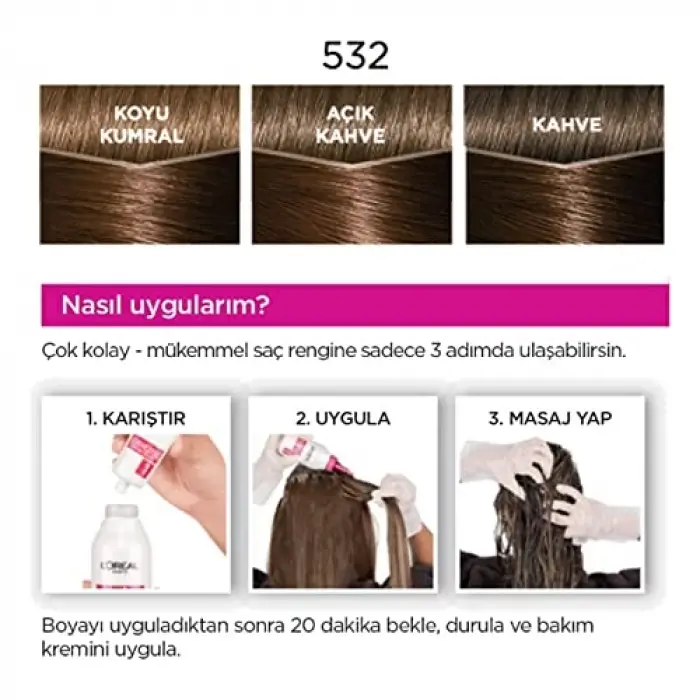 L’Oréal Paris Casting Crème Gloss Saç Boyası - 532 Çikolatalı Kahve