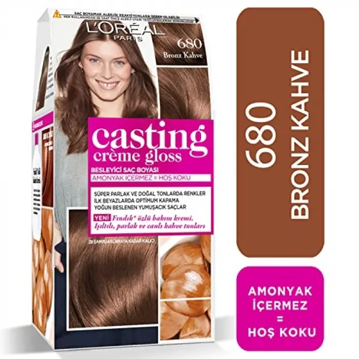 L’Oréal Paris Casting Crème Gloss Saç Boyası - 680 Bronz Kahve