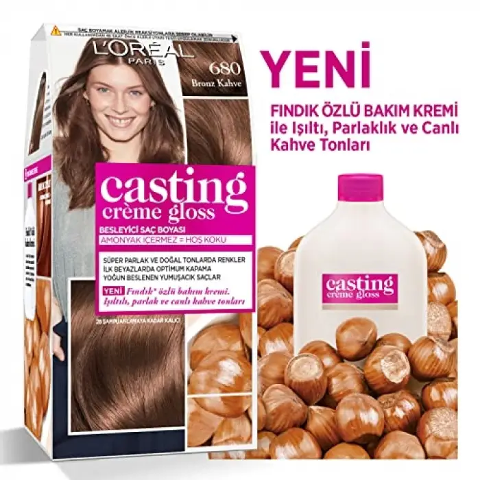 L’Oréal Paris Casting Crème Gloss Saç Boyası - 680 Bronz Kahve