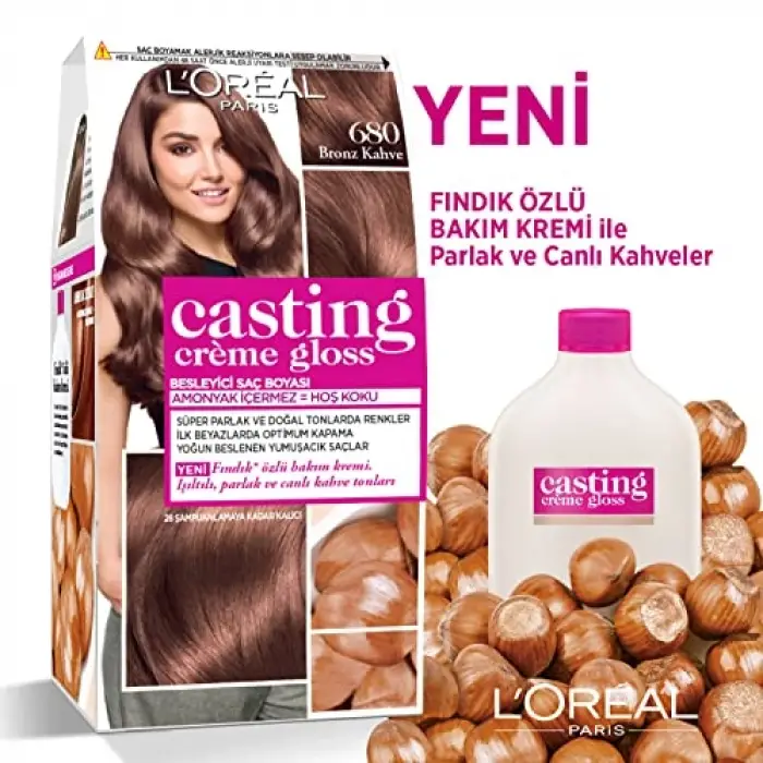L’Oréal Paris Casting Crème Gloss Saç Boyası - 680 Bronz Kahve