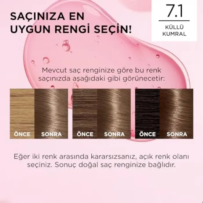 L’Oréal Paris Excellence Creme 7.1 Küllü Kumral Saç Boyası