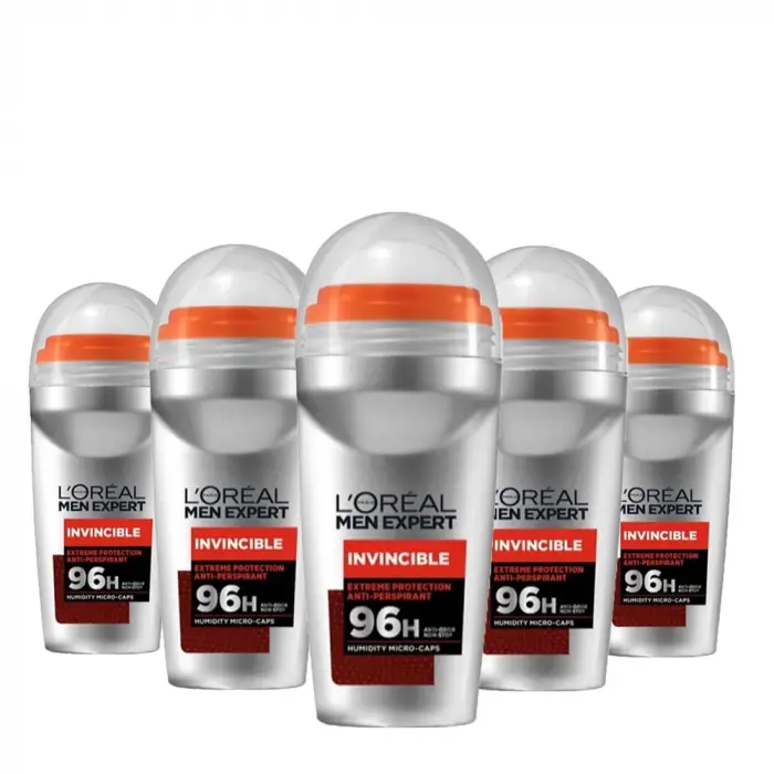 L’Oréal Paris Men Expert 5li Invincible Anti Perspirant Roll On Deodorant Seti (5 x 50 ml)
