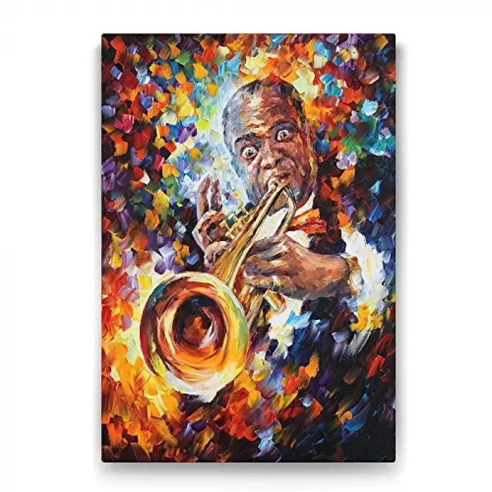 Louis Armstrong Tablosu - 50x75cm