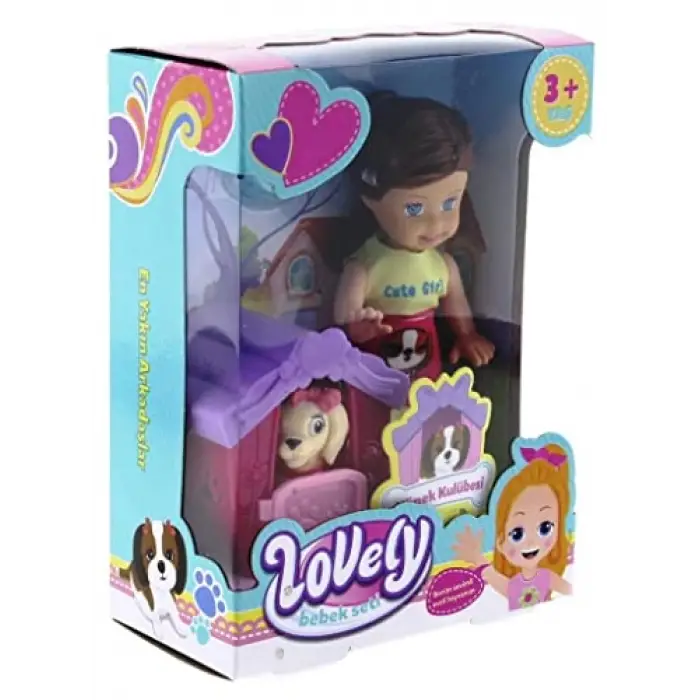 Lovely Mini Bebek Evcil Hayvan ve Kulübesi Oyun Seti