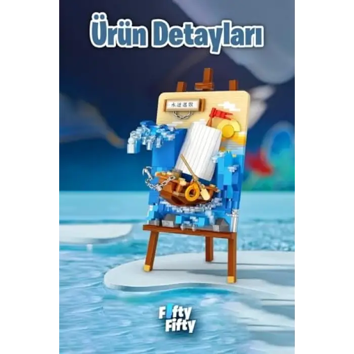 LOZ Creative Serisi Gemi Tablosu 592 Parça Oyuncak Yapım Seti FFLZ-1280