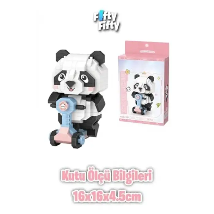 LOZ Micro Block Serisi Panda 320 Parça Oyuncak Yapım Seti FFLZ-8801