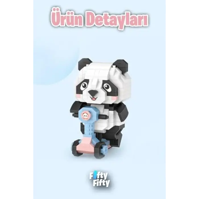 LOZ Micro Block Serisi Panda 320 Parça Oyuncak Yapım Seti FFLZ-8801