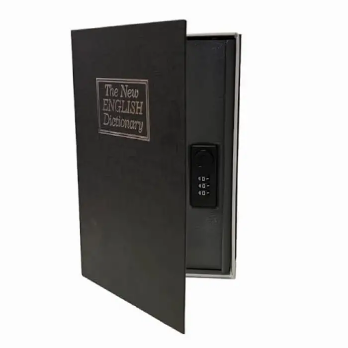 LR-SBB Kitap Şeklinde Gizli Kasa - Kumbara - Siyah