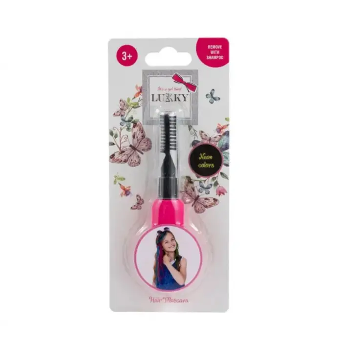 Lukky Saç Maskarası Neon Pembe